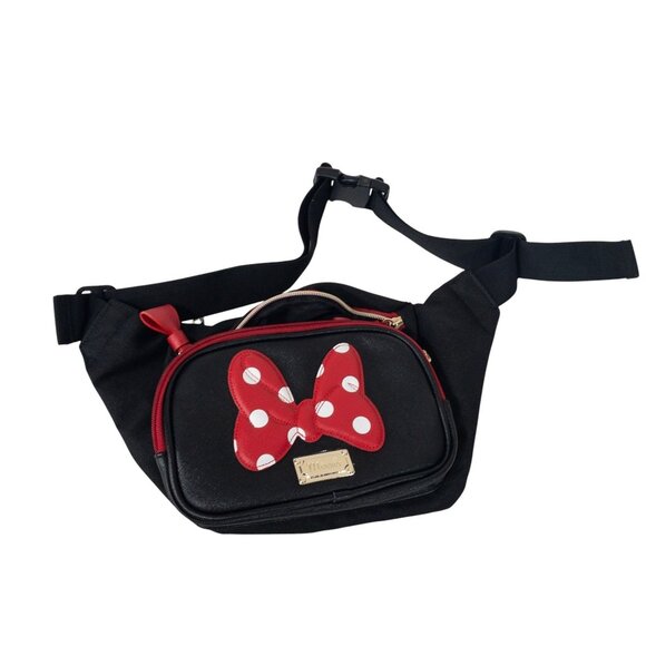 Disney Minnie Mouse Belt Bag Large Multi Pocket - Picture 1 of 10